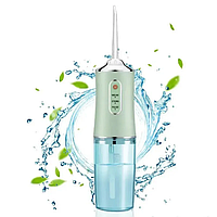 Портативный ирригатор для чистки зубов Oral Irrigator 1500mah S3J2, зеленый