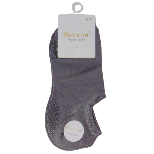 Короткі шкарпетки з гальмами Наталі 37-41 сірі 032, фото 1