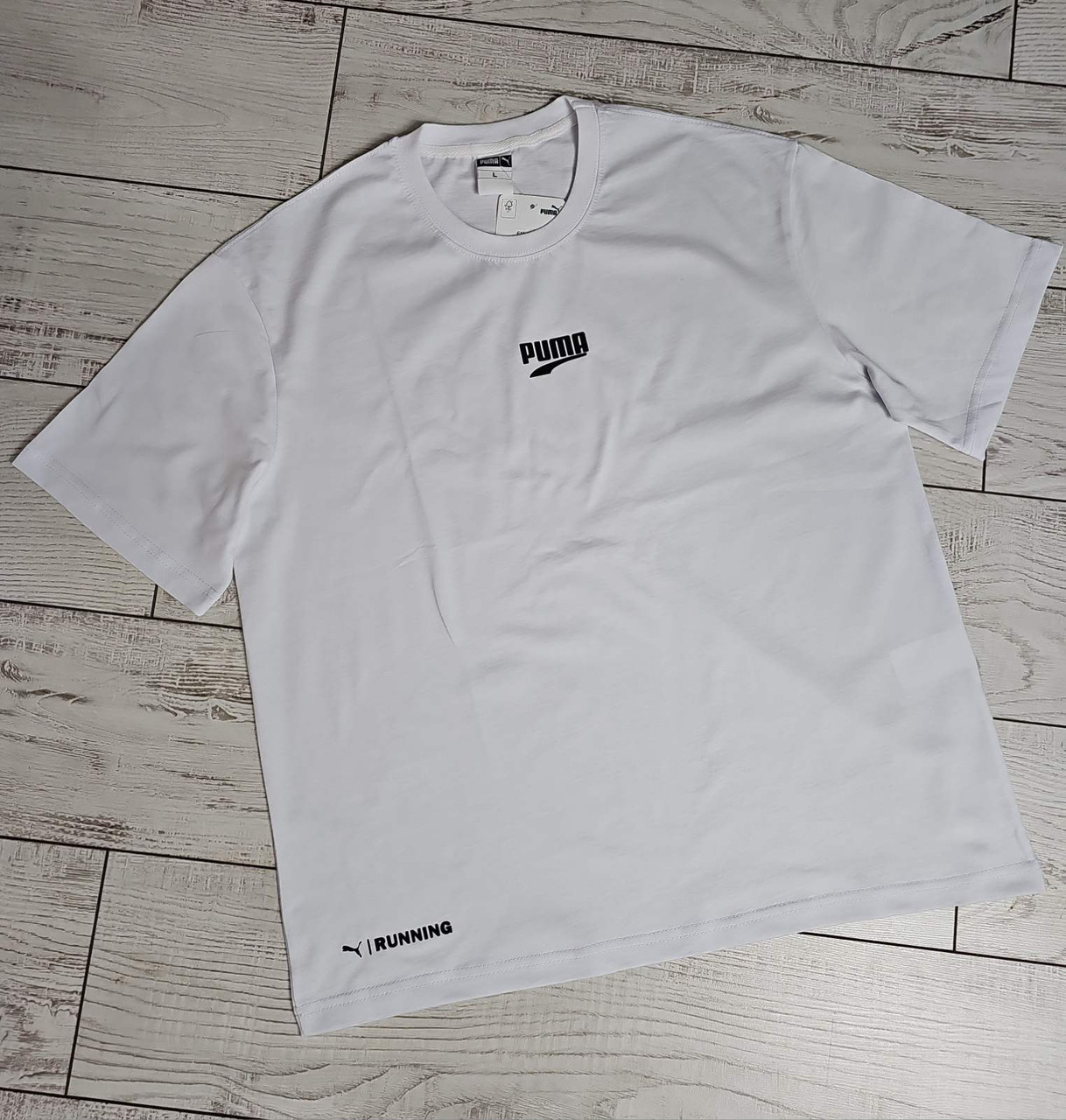 Чоловіча вільна футболка Puma оверсайз oversize біла