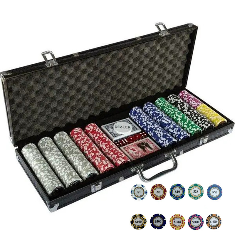 Набір для гри в покер на 500 фішек, колір 4