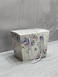 Коробка подарункова для кондитерських виробів з квітами, фото 2