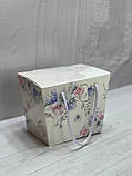 Коробка подарункова для кондитерських виробів з квітами, фото 3