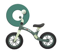 Детский складной велобег с колесом диаметром 12 дюймов Green