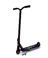 Самокат Best scooter Трюковый черно-красный с пегами, алюминиевые диски BS-71105-1