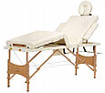Масажний стіл-лежак 4 сегмента стіл Bodyfit ecru 60см, фото 2