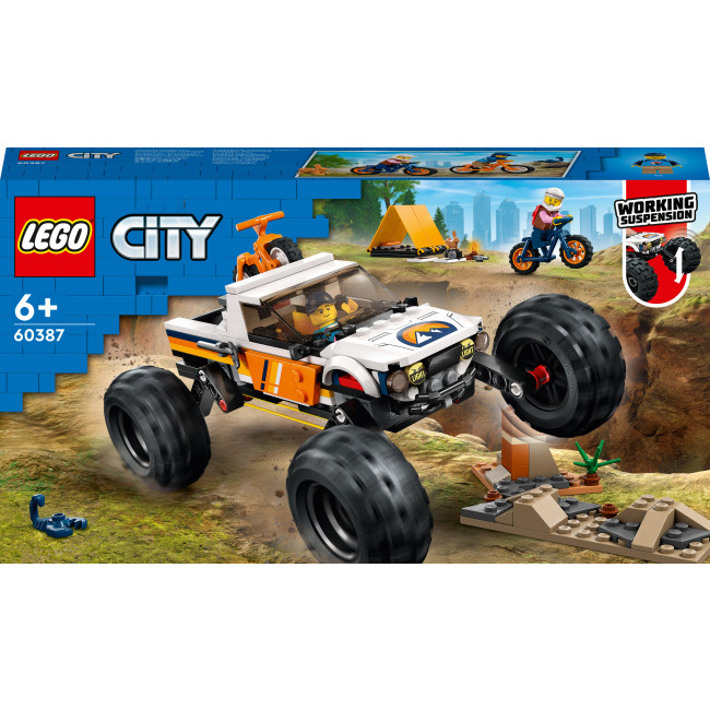 LEGO City 60387 Пригоди на позашляховику 4x4 Конструктор лего сіті Пригоди на позашляховику 4x4 60387