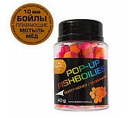 Бойлы плавающие Dolphin Pop-up мед/мотыль 10mm 40g