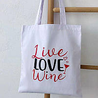 Эко сумка (шопер) Market Live Love Wine