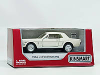 Машинка Kinsmart Ford Mustang 1964 Белая KT5351W-3