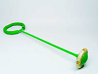 Нейроскакалка Shantou на ногу со светящимся колесиком зеленая 98643223-3