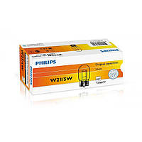 Лампа розжарювання Philips W21/5W, 12066CP 10шт/картон