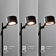 Світлодіодна настільна лампа чорного кольору 25.5х40.7 см, фото 5