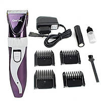 Машинка для стриження GEMEI GM-6062 акумуляторна з керамічними ножами, Тример для стриження волосся GB JLK