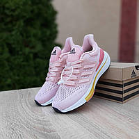 Стильные женские кроссы Адидас Ран. Розовые женские кроссовки Adidas EQ 21 RUN.