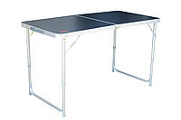 Розкладний стіл туристичний Алюміній - МДФ з регулюванням по висоті та чохлом для зберігання 120*60*54/70