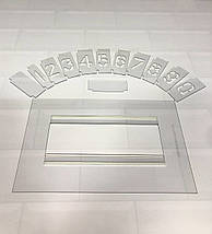 Трафарет з цифрами 0-9 багаторазові з рамкою для набору цифр 20 мм (в наявності від 20 до 500 мм), фото 2