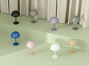 Міні-настільна лампа пильно-зеленого кольору 1 патрон Е14 метал/пластик 16х25 см, фото 3