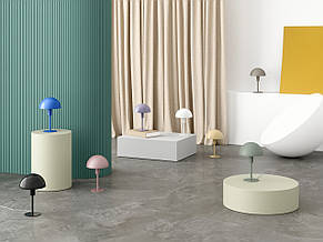 Міні-настільна лампа біла 1 патрон Е14 метал/пластик 16х25 см, фото 3