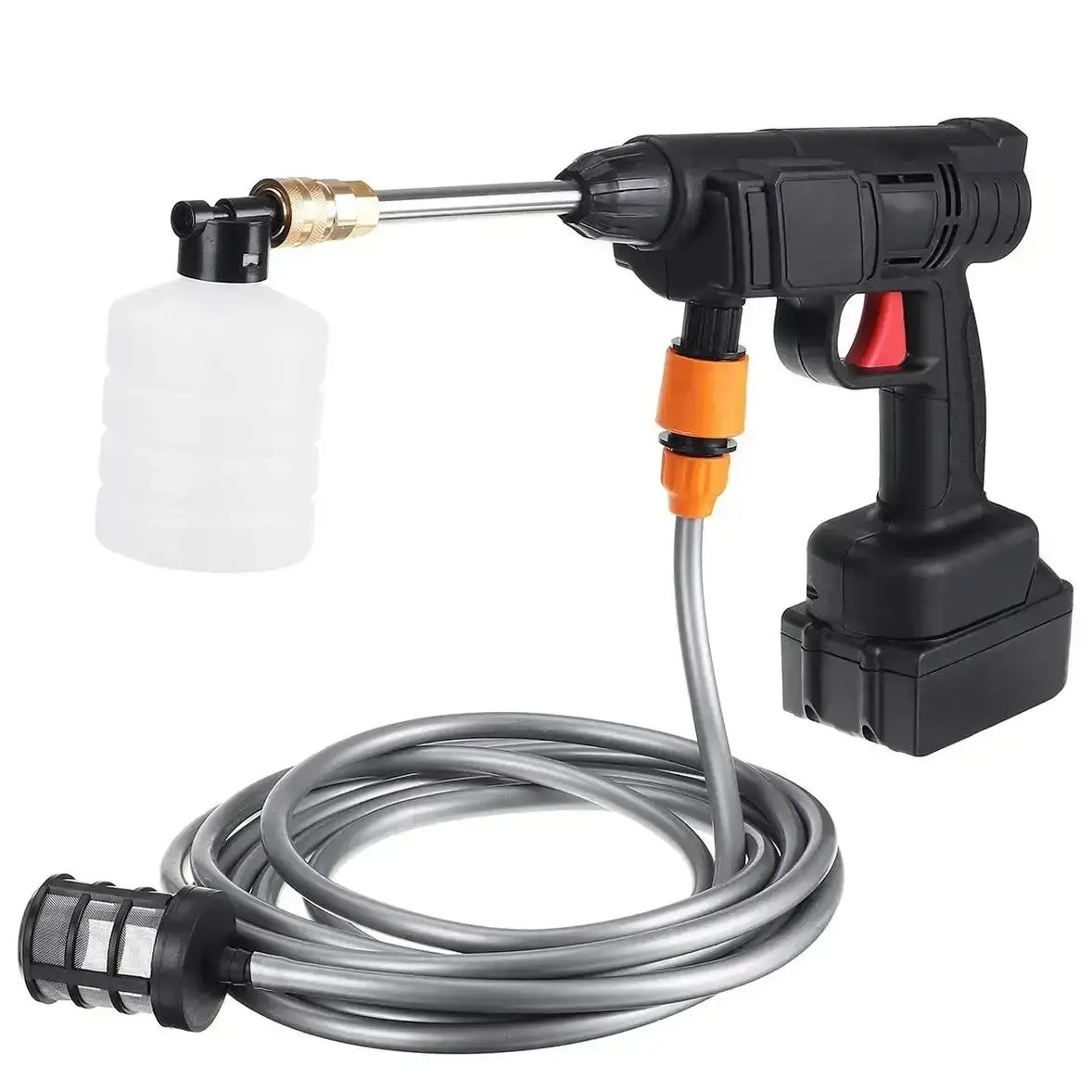 Акумуляторна мийка високого тиску RIAS Water Gun 2хАКБ Black (3_04736)