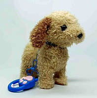 Интерактивная собака limo toy "Пушистый друг" рыжий на поводке M5070UA