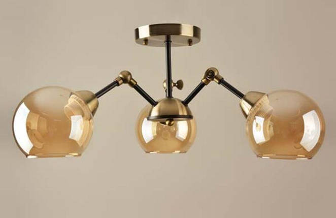 Люстра стельова на три плафони, фото 1