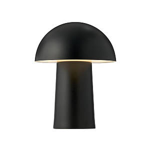 Настільна світлодіодна чорна лампа на акумуляторі 16х21 см, фото 2