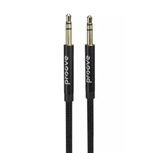 Аудіо-кабель Proove Weft 3.5mm mini-Jack (тато)  -  3.5mm mini-Jack (тато) 1m Black