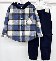 Весенний костюм для мальчика Синий, 128-134