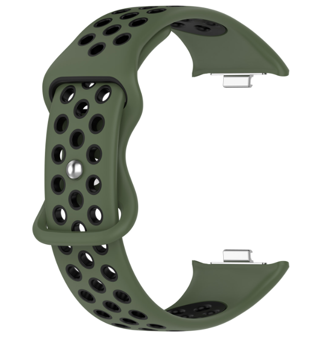 Ремінець DK Silicone Sport Band Nike для Xiaomi Mi Band 8 Pro (green / black)