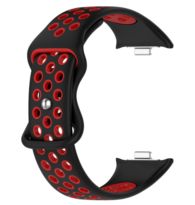Ремінець DK Silicone Sport Band Nike для Xiaomi Mi Band 8 Pro (black/ red)