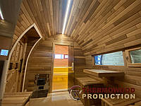 Fertige Wikinger-Saunen aus Thermoholz. Video