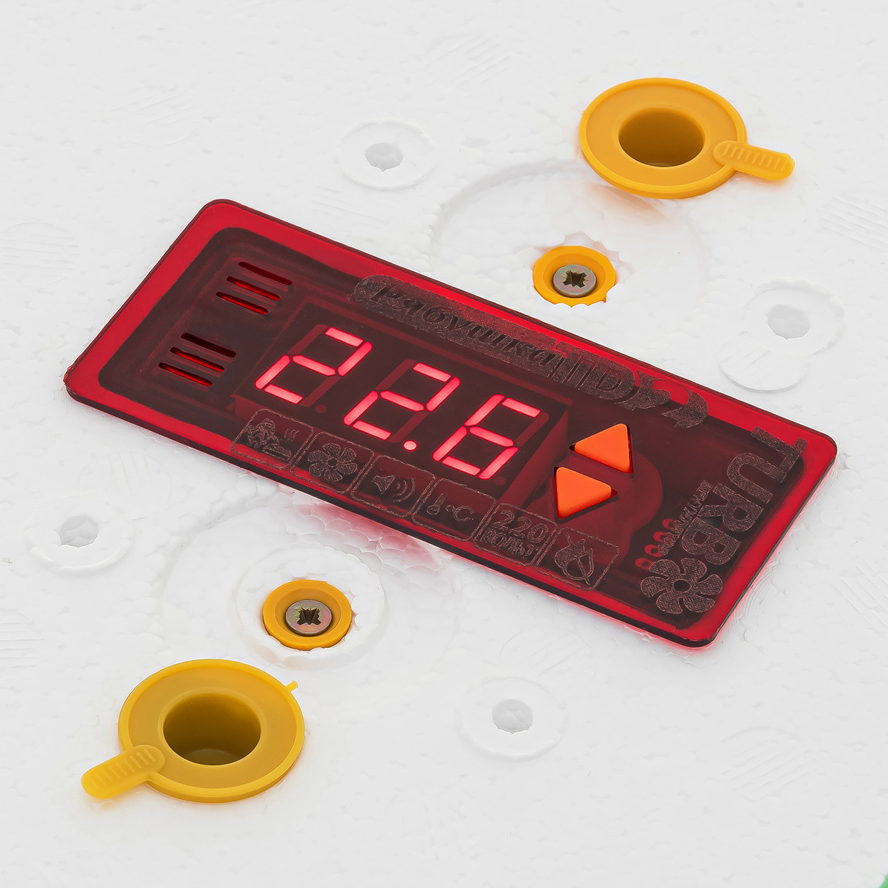 Автоматический инкубатор «Рябушка Smart TURBO» на 130 яиц с инфракрасным нагревателем (цифр. термор, вентил.) - фото 9 - id-p659565073