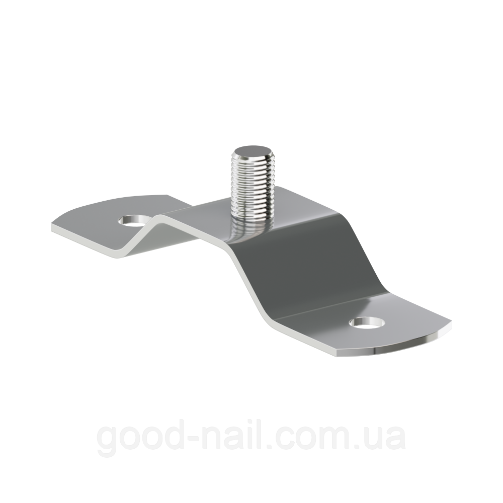 Кріплення хомута до сендвіч панелей квадратної пластикової водостічної системи KROP 135\80мм, фото 1