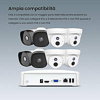 Tenda NVR N3L-8H – на 8 камер 8MP/6MP/5MP/4MP/3MP/1080P/720P/D1, H.265+, HDD