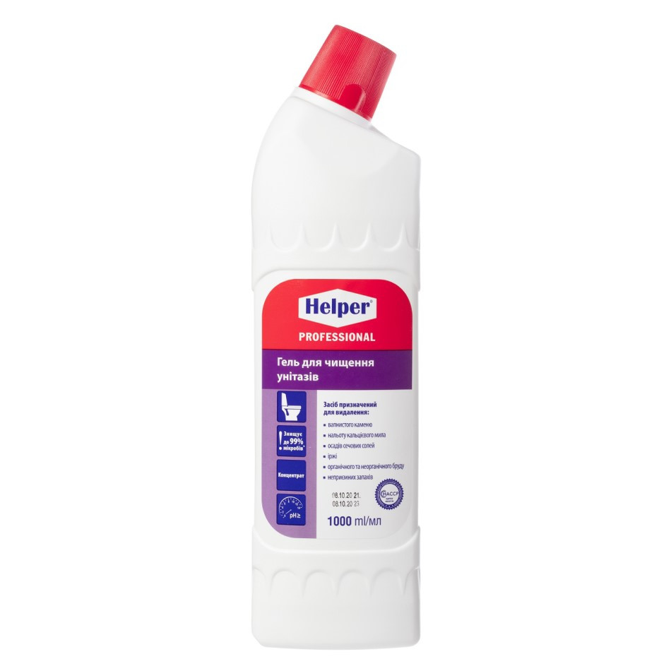 Гель для чищення унітазів Helper Professional 1 л