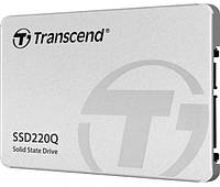 Твердотільний диск 2.5"  500GB Transcend SSD220Q  (SATA 6Gb/s, QLC NAND, 550/500 MB/s)  (TS500GSSD220Q)  (код