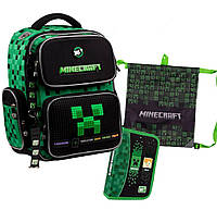Набор рюкзак школьный ортопедичный + пенал + сумка Yes Minecraft S-101 (559595К)