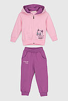Костюм (реглан+штаны) для девочки Breeze 1614 86 см Розовый (2000989916772) FS, код: 8214613