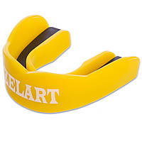 Капа боксерська однощелепна Zelart BO-3602 колір жовтий-чорний sh