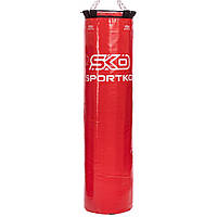Мешок боксерский Цилиндр с кольцом и цепью ЭЛИТ SPORTKO MP-00 цвет красный sh