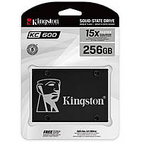 Твердотільний диск 2.5" 256GB Kingston KC600 (SATA 6Gb/s, Read/Write 550/500 MB/sec) (SKC600B/256G) (код