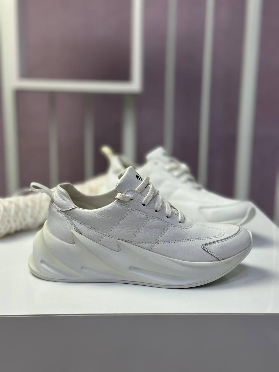 Кросівки жіночі Best Vak білі шкіряні повсякденні демісезонні на масивній підошві, фото 1