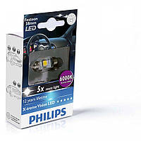 Габарит LED Philips Festoon BlueVision LED T10.5x38, 6000K, 1шт/блістер 128596000KX1