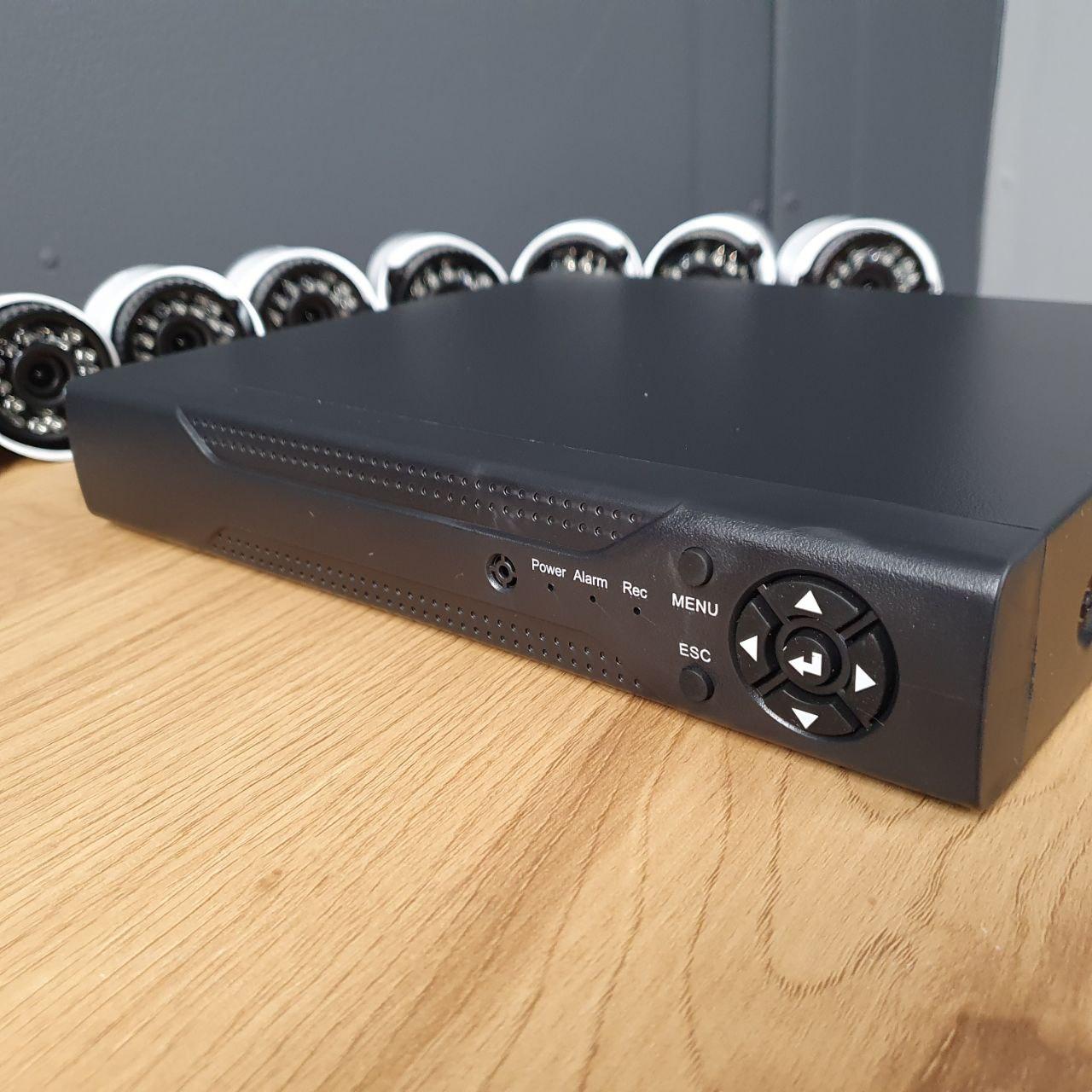 Комплект видеонаблюдения проводной KIT AHD 8CH 1MP на 8 камер, Регистратор наружного и внутреннего SNM - фото 8 - id-p2186581611