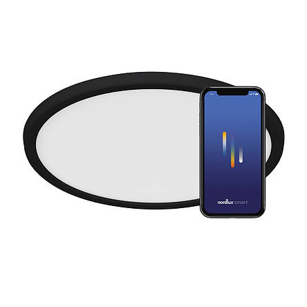 Стельовий світильник Oja Smart 29 Чорний, фото 1