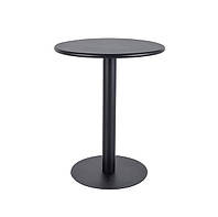 Стол для кафе Pub каркас и столешница металл черный Ø60х73 см (Signal ТМ)