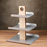 Фруктовниця трьохрівнева сіра, фото 3