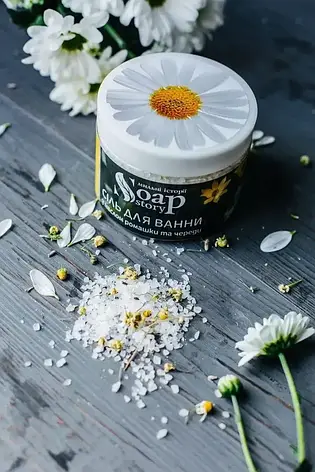 Сіль для ванни "Ромашка та Череда", 450г, фото 1