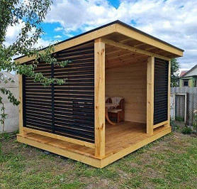 Альтанка преміум класа 3 на 3 м, розбірна (на 10-12 осіб)