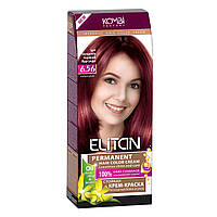 Стойкая крем-краска для волос «Elitan» intensive and natural color, 6.56 Терпкий бургунд